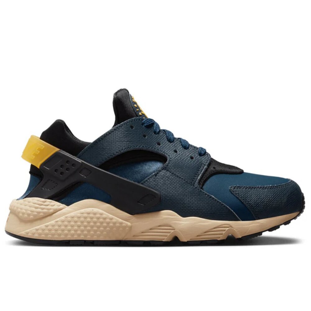 NIKE AIR HUARACHE PRM - BLK/UNI GOLD - US 8